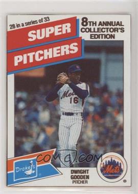 1988 Drake's Big Hitters/Super Pitchers - Food Issue [Base] #28 - Dwight Gooden
