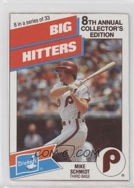1988 Drake's Big Hitters/Super Pitchers - Food Issue [Base] #8 - Mike Schmidt