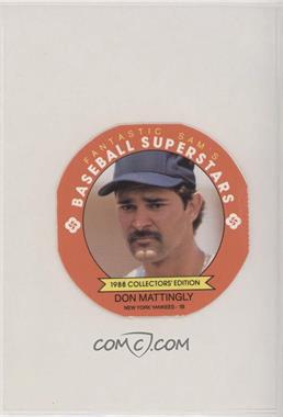 1988 Fantastic Sam's Baseball Superstars Disc - [Base] #9 - Don Mattingly