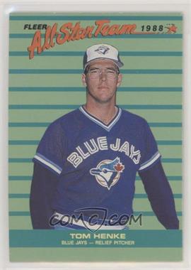 1988 Fleer - All Star Team #2 - Tom Henke