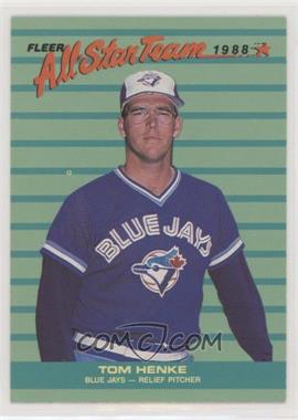 1988 Fleer - All Star Team #2 - Tom Henke