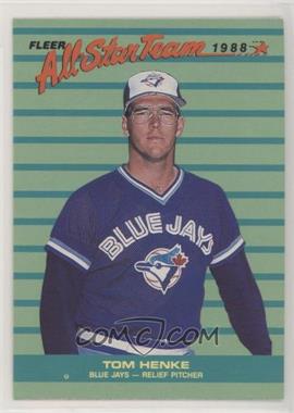 1988 Fleer - All Star Team #2 - Tom Henke