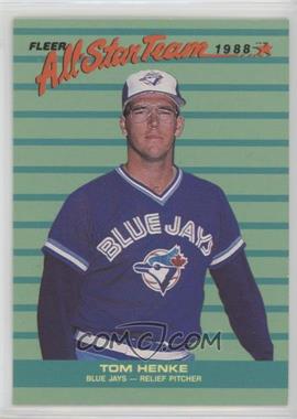 1988 Fleer - All Star Team #2 - Tom Henke