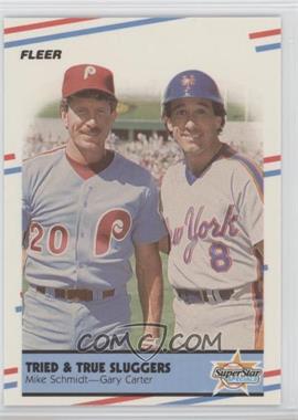 1988 Fleer - [Base] - Glossy #636 - Gary Carter, Mike Schmidt