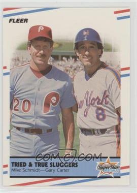 1988 Fleer - [Base] - Glossy #636 - Gary Carter, Mike Schmidt