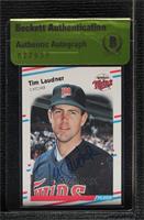 Tim Laudner [BAS Beckett Auth Sticker]