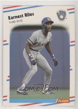 1988 Fleer - [Base] #172 - Earnest Riles