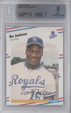 1988 Fleer - [Base] #260 - Bo Jackson [BGS 9 MINT]