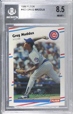 1988 Fleer - [Base] #423 - Greg Maddux [BGS 8.5 NM‑MT+]