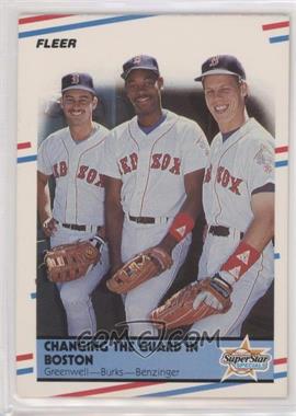 1988 Fleer - [Base] #630 - Mike Greenwell, Ellis Burks, Todd Benzinger
