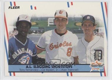 1988 Fleer - [Base] #635 - Tony Fernandez, Cal Ripken Jr, Alan Trammell