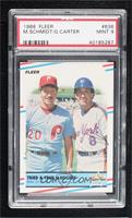 Gary Carter, Mike Schmidt [PSA 9 MINT]