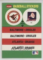 Baltimore Orioles, Atlanta Braves (Busch Stadium) [EX to NM]