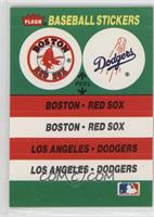 Boston Red Sox Team, Los Angeles Dodgers Team