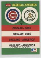 Chicago Cubs Team, Oakland Athletics (Kingdome)