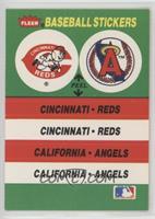 Cincinnati Reds Team, California Angels Team (Jack Murphy Stadium) [EX to&…