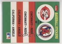 Cincinati Reds Logo, California Angels (The Astrodome)