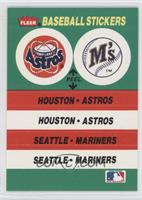 Houston Astros Team, Seattle Mariners Team (Oakland Athletics Back)