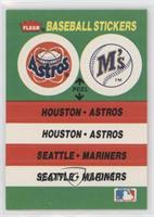 Houston Astros Team, Seattle Mariners Team (Oakland Athletics Back)