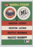 Houston Astros Team, Seattle Mariners Team (Milwaukee Brewers Back)