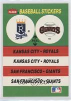 Kansas City Royals Logo, San Francisco Giants (Exhibition Stadium) [EX to&…
