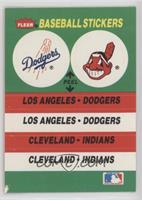 Los Angeles Dodgers Team, Cleveland Indians Team [EX to NM]
