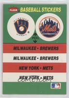 Milwaukee Brewers Team, New York Mets Team