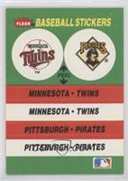 Minnesota Twins, Pittsburgh Pirates (Arlington Stadium) [EX to NM]