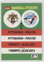 Pittsburgh Pirates, Toronto Blue Jays (Anaheim Stadium)
