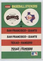 San Francisco Giants, Texas Rangers (Jack Murphy Stadium)