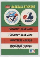 Toronto Blue Jays Team, Montreal Expos Team