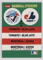 Toronto Blue Jays Team, Montreal Expos Team