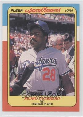 1988 Fleer Award Winners - Box Set [Base] #15 - Pedro Guerrero