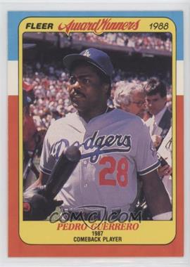 1988 Fleer Award Winners - Box Set [Base] #15 - Pedro Guerrero