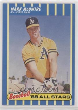 1988 Fleer Baseball All Stars - Box Set [Base] #25 - Mark McGwire