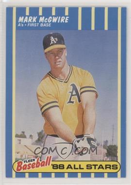 1988 Fleer Baseball All Stars - Box Set [Base] #25 - Mark McGwire