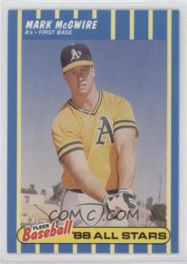 1988 Fleer Baseball All Stars - Box Set [Base] #25 - Mark McGwire