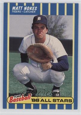 1988 Fleer Baseball All Stars - Box Set [Base] #29 - Matt Nokes