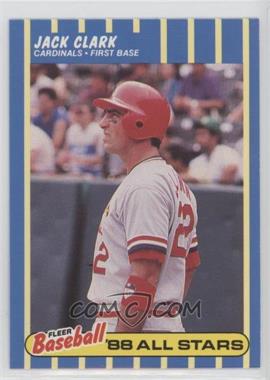 1988 Fleer Baseball All Stars - Box Set [Base] #6 - Jack Clark