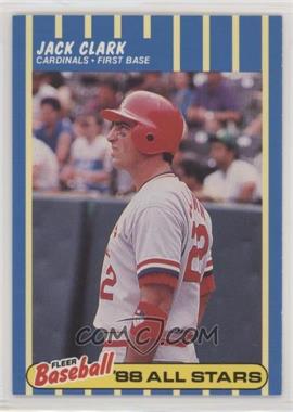1988 Fleer Baseball All Stars - Box Set [Base] #6 - Jack Clark