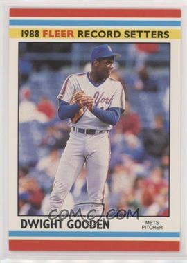 1988 Fleer Baseball Record Setters - Box Set [Base] #14 - Dwight Gooden
