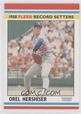 1988 Fleer Baseball Record Setters - Box Set [Base] #18 - Orel Hershiser