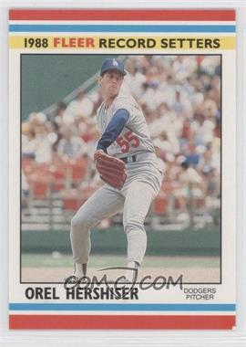 1988 Fleer Baseball Record Setters - Box Set [Base] #18 - Orel Hershiser
