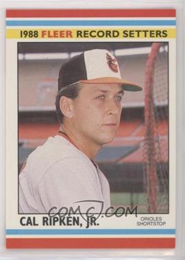 1988 Fleer Baseball Record Setters - Box Set [Base] #33 - Cal Ripken Jr.