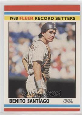 1988 Fleer Baseball Record Setters - Box Set [Base] #34 - Benito Santiago