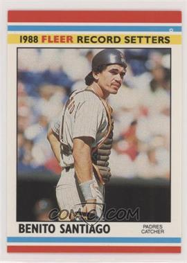 1988 Fleer Baseball Record Setters - Box Set [Base] #34 - Benito Santiago
