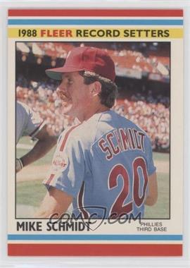 1988 Fleer Baseball Record Setters - Box Set [Base] #35 - Mike Schmidt