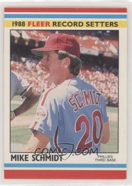 1988 Fleer Baseball Record Setters - Box Set [Base] #35 - Mike Schmidt