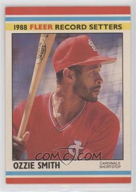 1988 Fleer Baseball Record Setters - Box Set [Base] #38 - Ozzie Smith