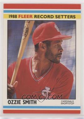 1988 Fleer Baseball Record Setters - Box Set [Base] #38 - Ozzie Smith